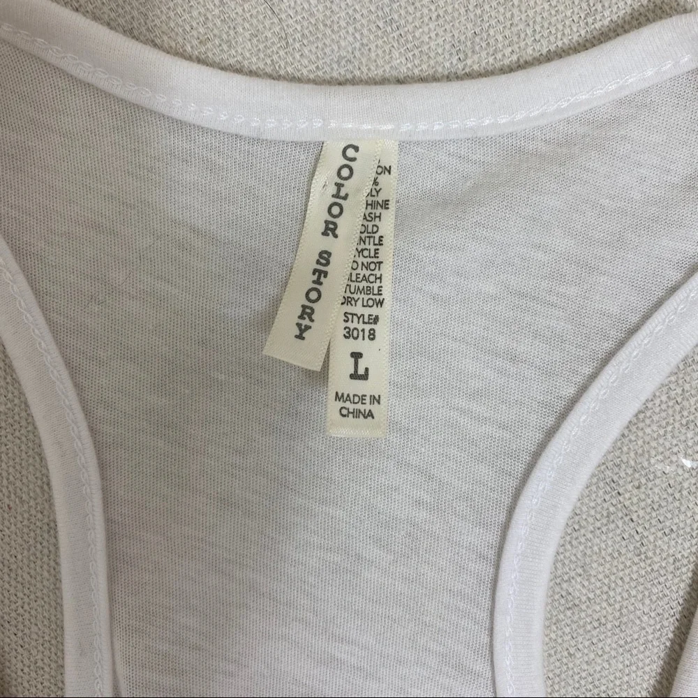 Color Story Ruffle Tank Top - Picture 3 of 3